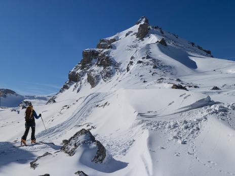 Arrivée au col