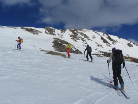 Ski de randonnée dans le Beaufortain - montée Croix de Bagnaz