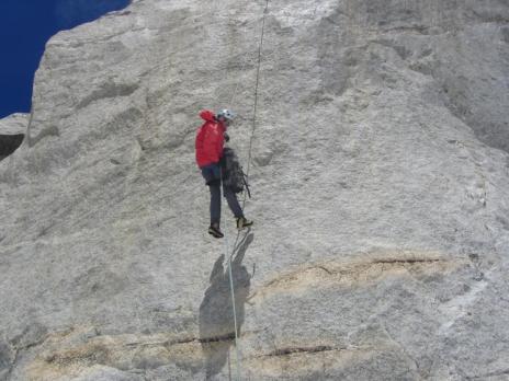 Dent du Géant descente en rappel