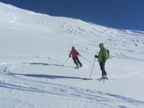 Ski de randonnée à Val d'Isère - descente de la Pointe de Bezin