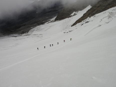 En montant par la Glacier