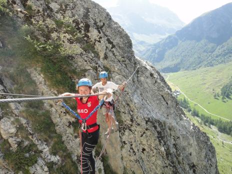 Via ferrata les Arcs. Les Bettières à Peisey Nancroix