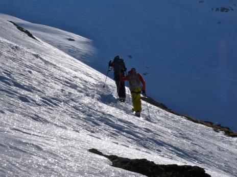 En montant à l'Albaron