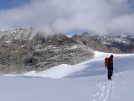 Sur le glacier de Rhemes Golette