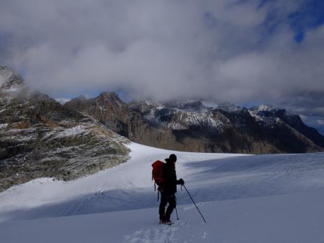 Sur le glacier de Rhemes Golette