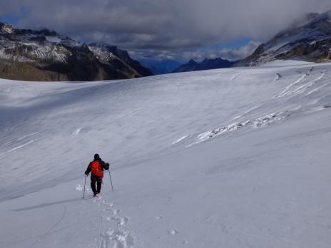 Sur le glacier de Rhemes Golette