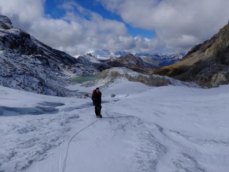 Sur le glacier de Rhemes Golette