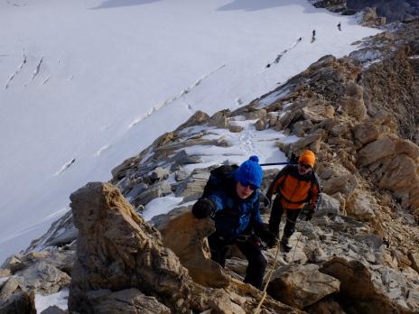 L'arête sommitale