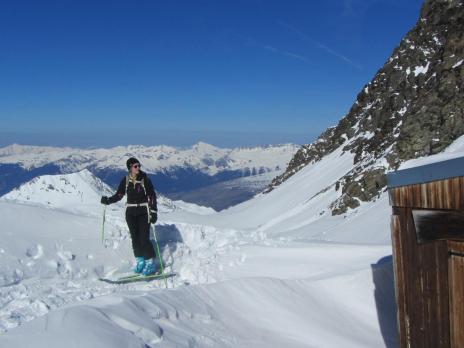 Ski de rando aux Arcs - montée au glacier du Grand Col