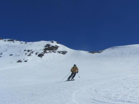 Descente de  l'Ouille Noire versant Pays Désert