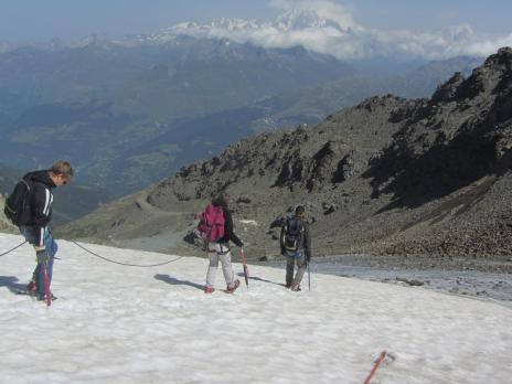 Les Arcs randonnée glaciaire à l' Aiguille Rouge
