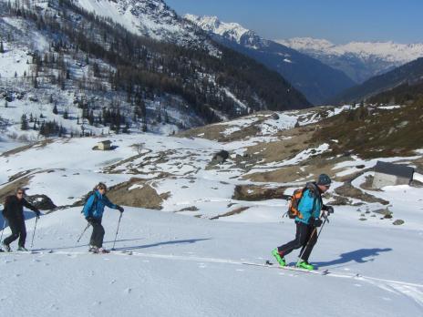 Ski de randonnée en haute Tarentaise. montée au Col de Montséti