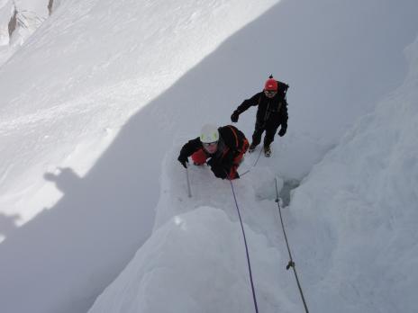 En montant au Mont Blanc