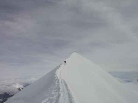 En montant au Mont Blanc
