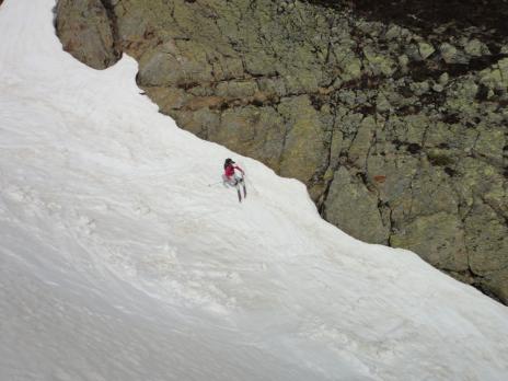 descente du canyon marquant les premiers mêtres du Rhin