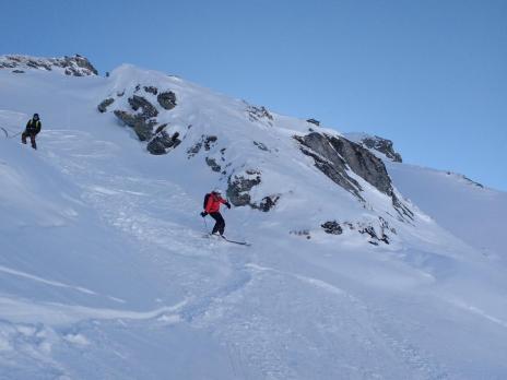 Les Arcs ski hors piste - la crete des lanchette