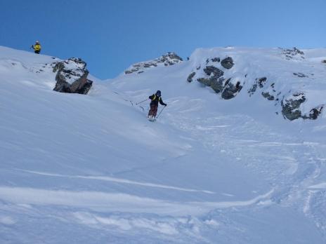 Les Arcs ski hors piste - la crete des lanchette