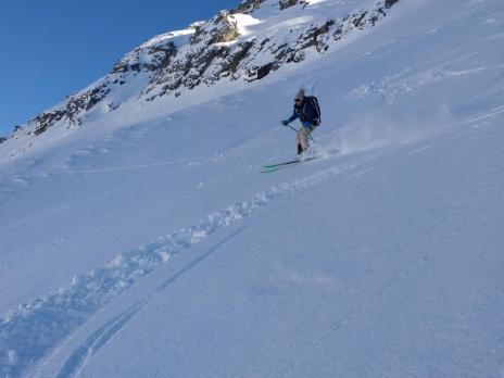 Les Arcs ski hors piste - la crete des lanchette