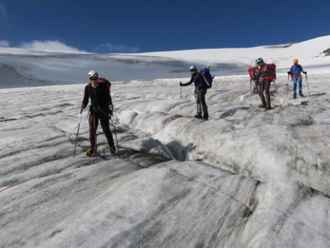 Sur le glacier du Dard