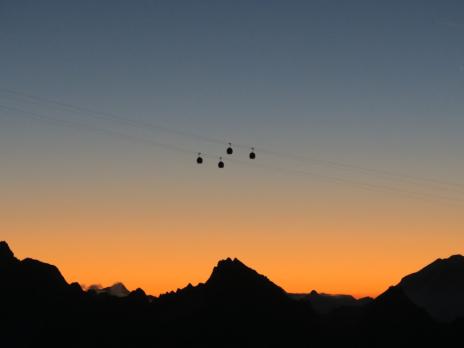 Levée du jour su la Vallée blanche