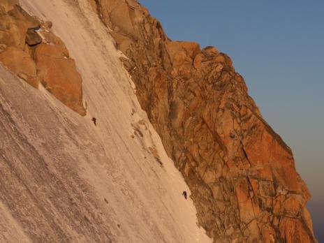 Une cordée au Mt Blanc du Tacul