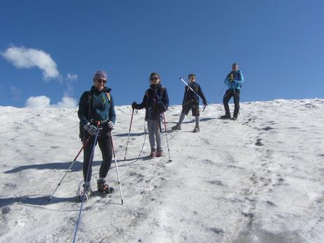 Randonnée glaciaire en Vanoise le glacier de Rhêmes Golette.