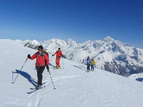 Ski de randonnée au départ du refuge du Ruitor - Vanoise