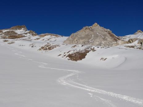 ski de randonnée au départ de Tignes
