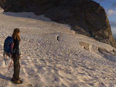 sur le glacier de Rosolin