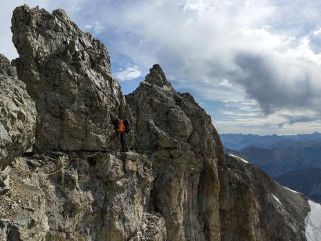 passage très aérien juste après la pointe Fourastier.