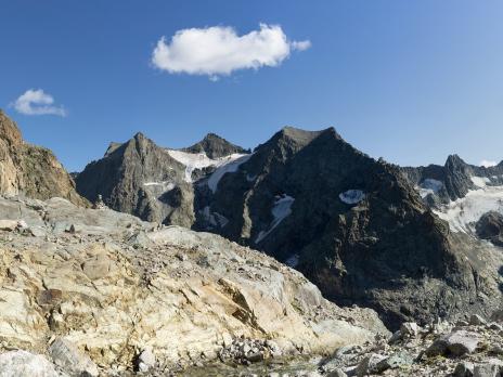 au pied du glacier de Sialouze