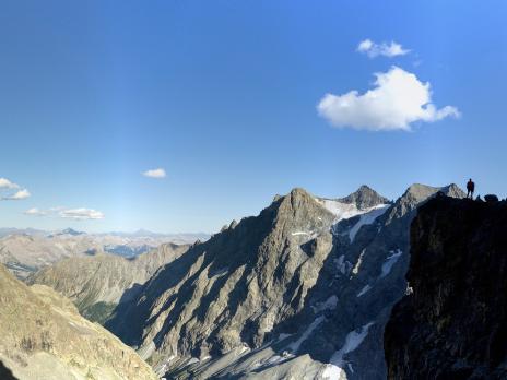 Sur les vires d'Ailefroide