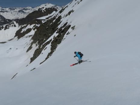 Descente vers le col