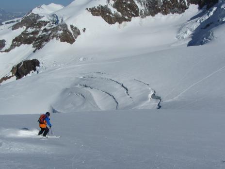 Ski de randonnée dans le massif du Mont Rose - Pyramide Vincent