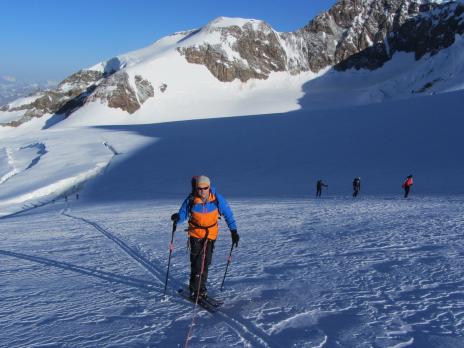 Ski de randonnée dans le massif du Mont Rose - Pyramide Vincent