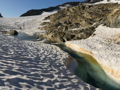 Arrivée sur le glacier