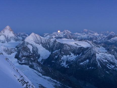 coucher de lune et lever du jour...