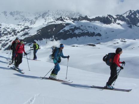 Ski de randonnée en Vanoise montée aux l' Arête de Montséti