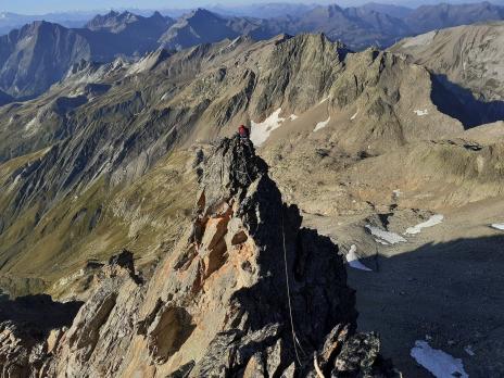 Vue du sommet de la première pointe.