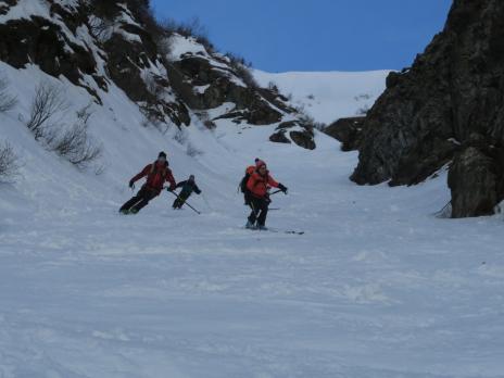 Le couloir au dessus de la Gurraz