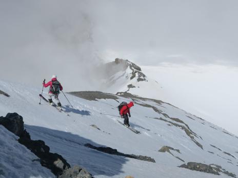 Début de la descente