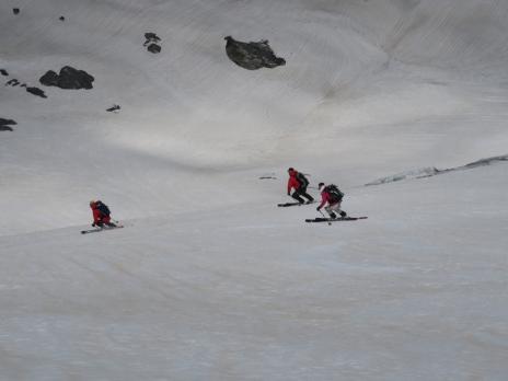 Sur le glacier