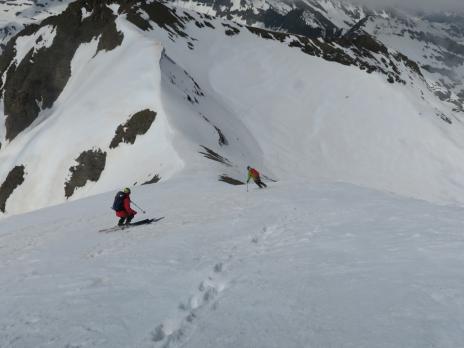 Début de la descente