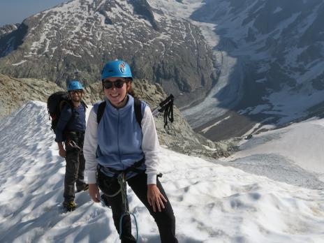 Sur le glacier