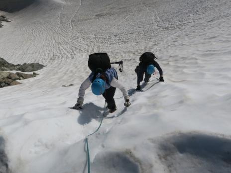 Sur le glacier