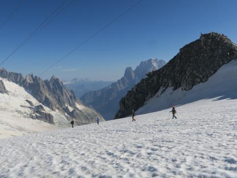 Sur la vallée Blanche