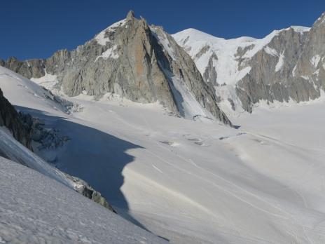 Sur la vallée Blanche