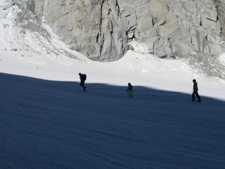 Sur la vallée Blanche