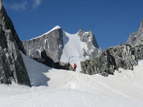 Sur la vallée Blanche