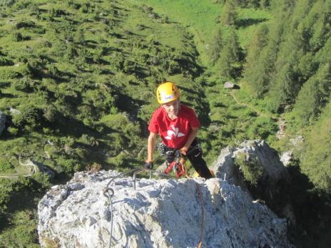 La via ferrata des Bettières à Peisey Vallandry